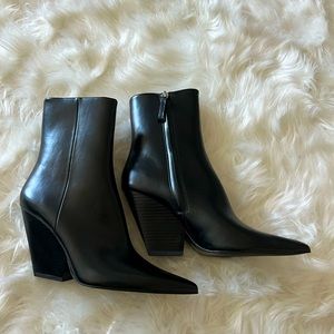 Zara Black Leather Boots